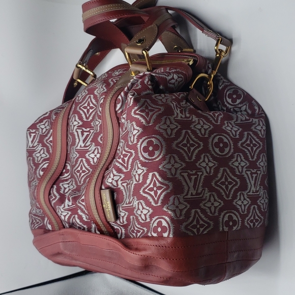 LOUIS VUITTON SIZE ONE SIZE COLOR BURGUNDY AND GRAY 100% AUTHENTIC - Picture 5 of 13
